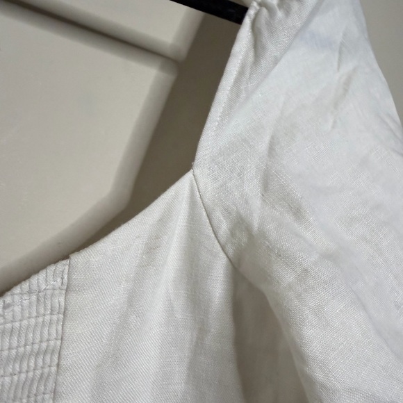 Reformation Belgium Linen Dress in White - Picture 13 of 14